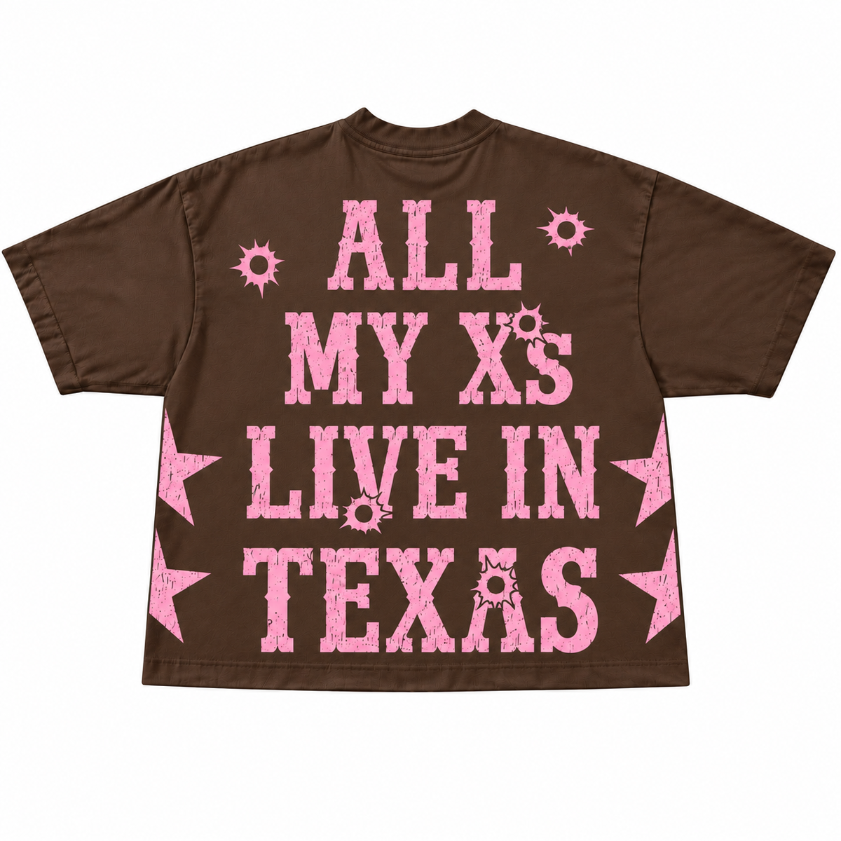 "All My X's" Tee Brown/Pink