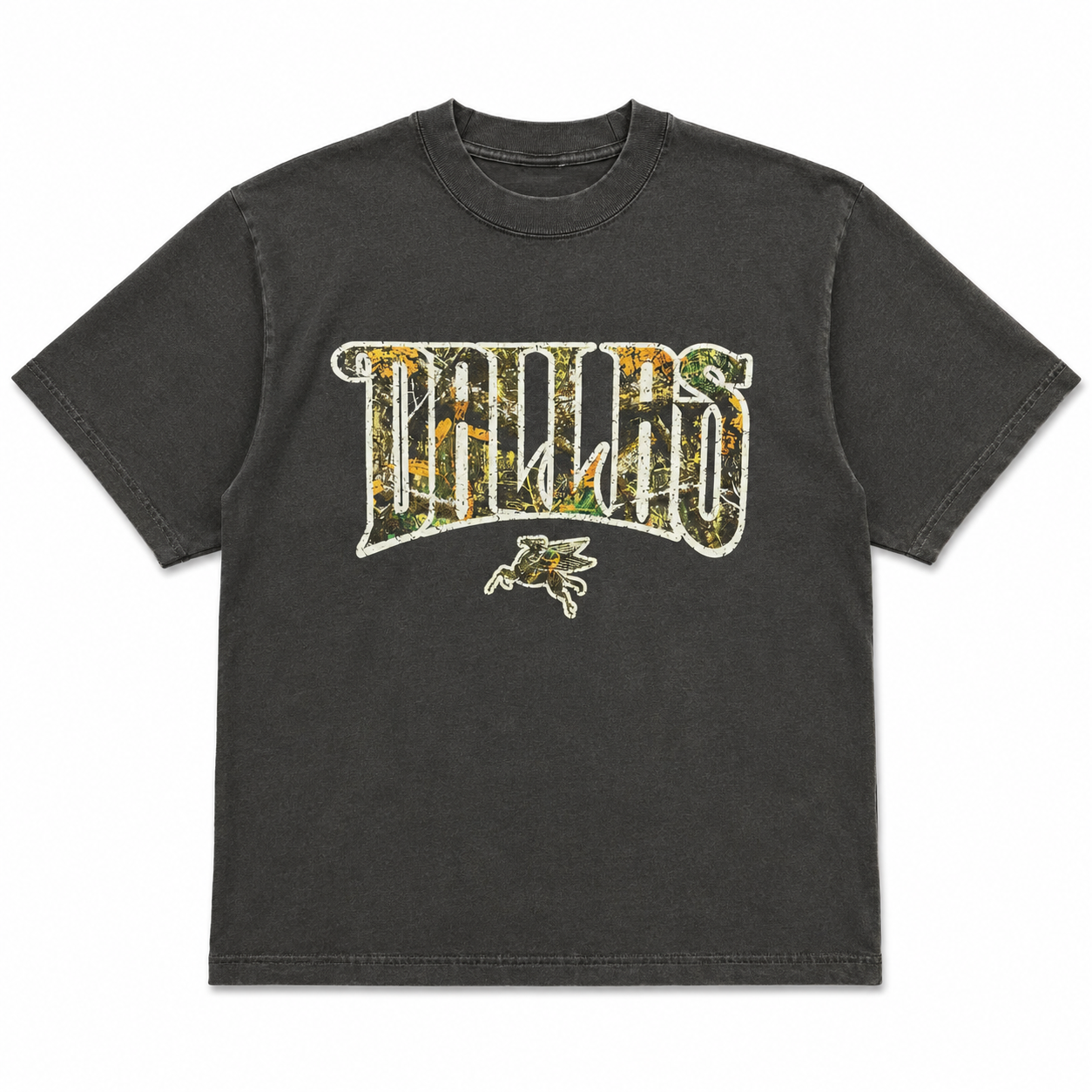 Dallas Camo Tee Vintage Grey