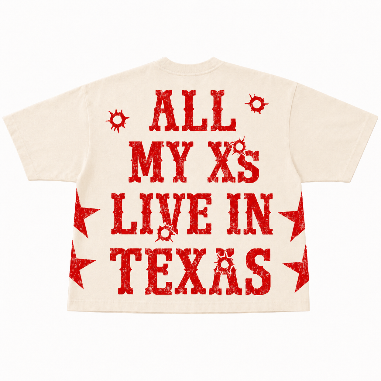 “All My X’s”Tee Red