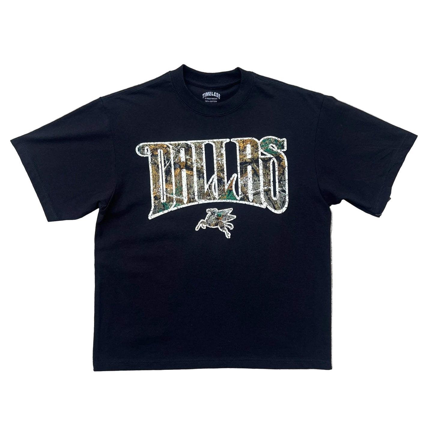 Black Dallas Camo Tee
