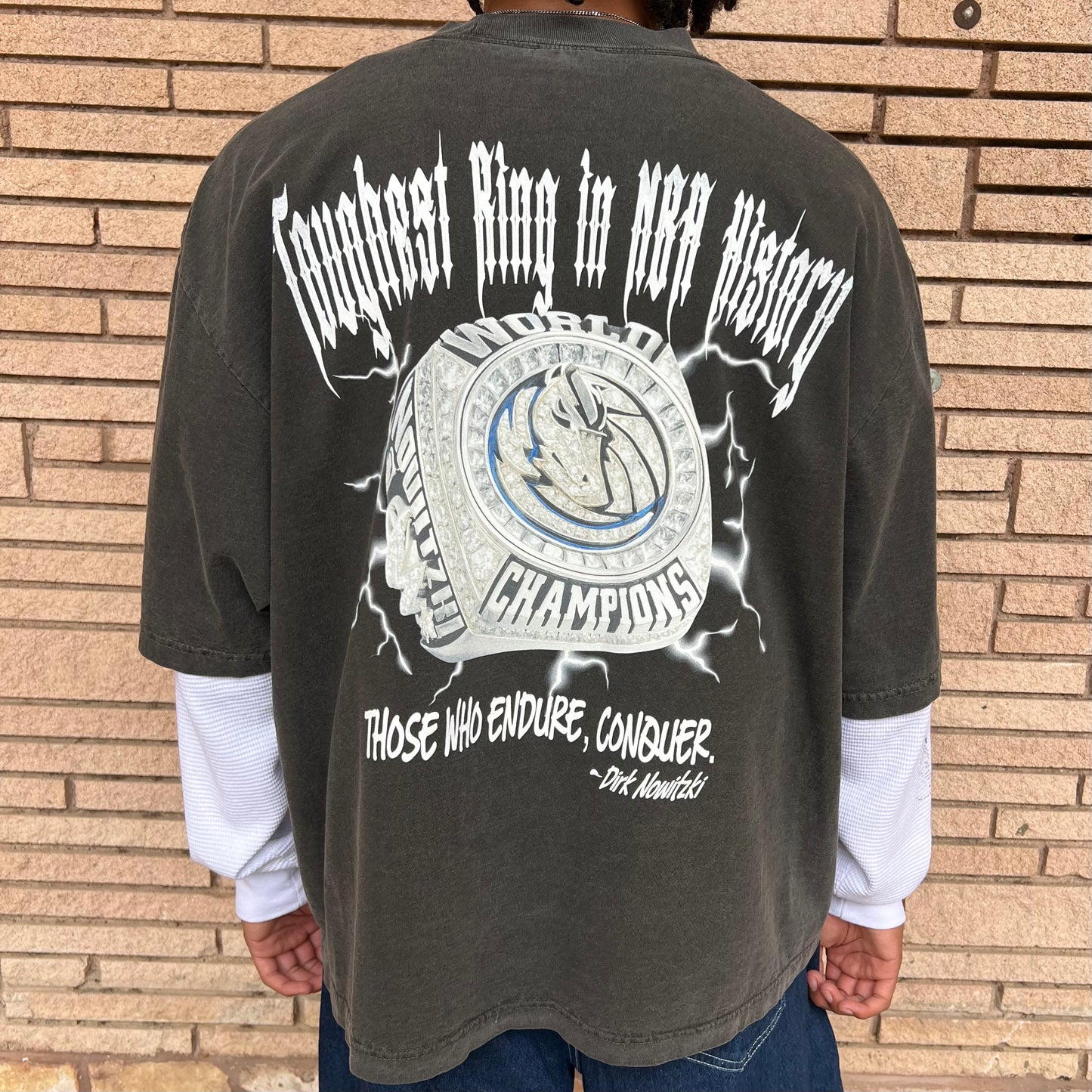 Dirk Finals Tee Grey