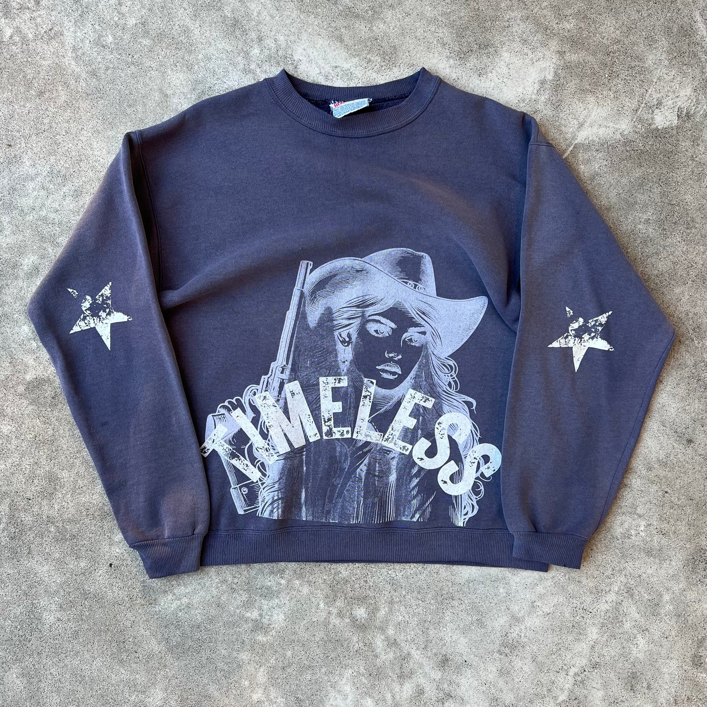 Timeless Cowgirl Crewneck Navy Medium
