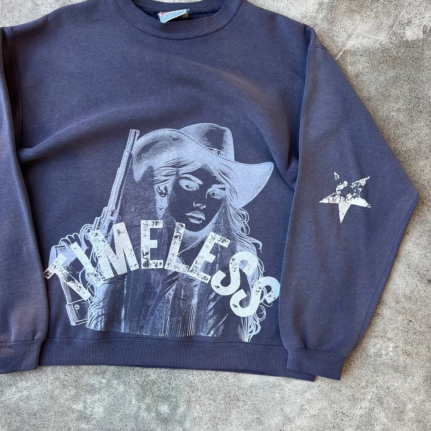 Timeless Cowgirl Crewneck Navy Medium