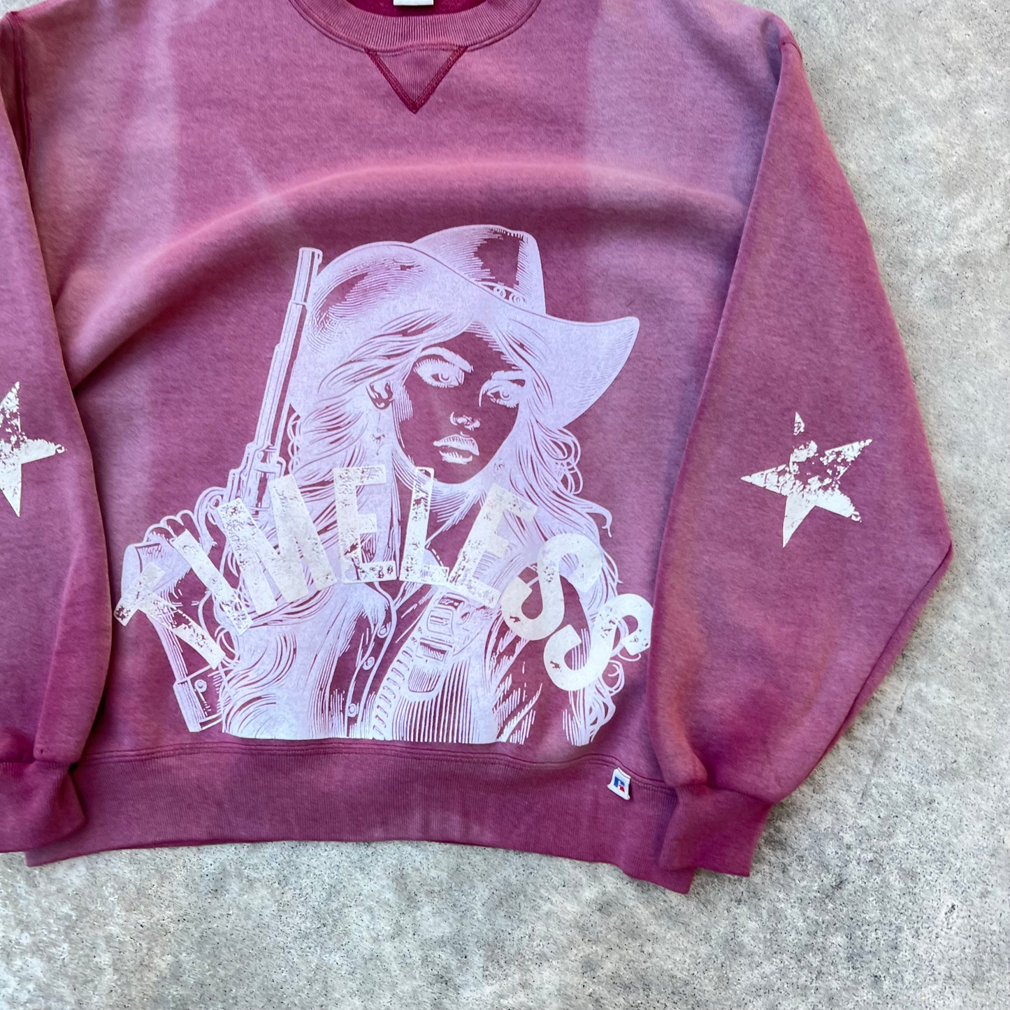 Timeless Cowgirl Crewneck Red Large