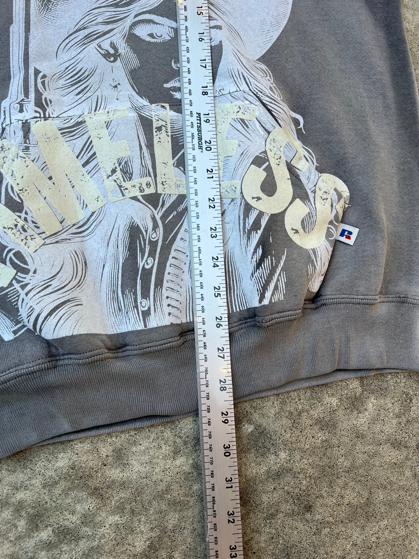 Timeless Cowgirl Hoodie Gray Large