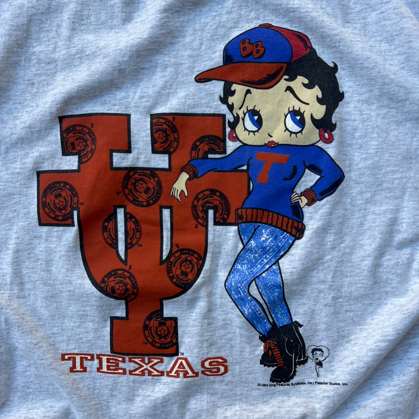 Vintage University of Texas Betty Boop XL