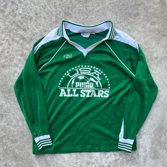 Vintage 80s Puma All Stars Jersey Large